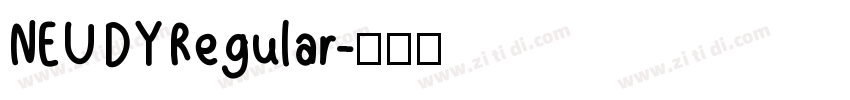 NEU DY Regular字体转换